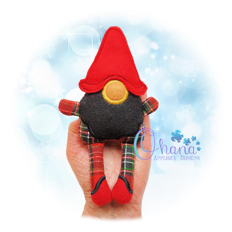 Norman Gnome Stuffie Embroidery Design Ohana Applique Designs