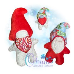 Jingle Gnome Stuffie Embroidery Design Ohana Applique Designs