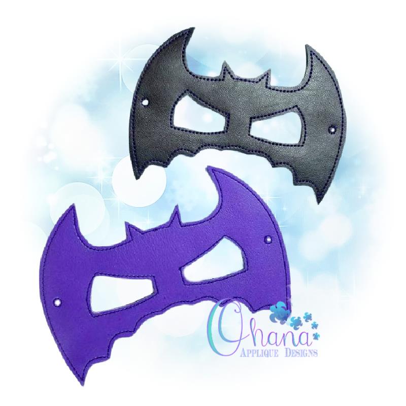 Bat Pretend Mask Embroidery