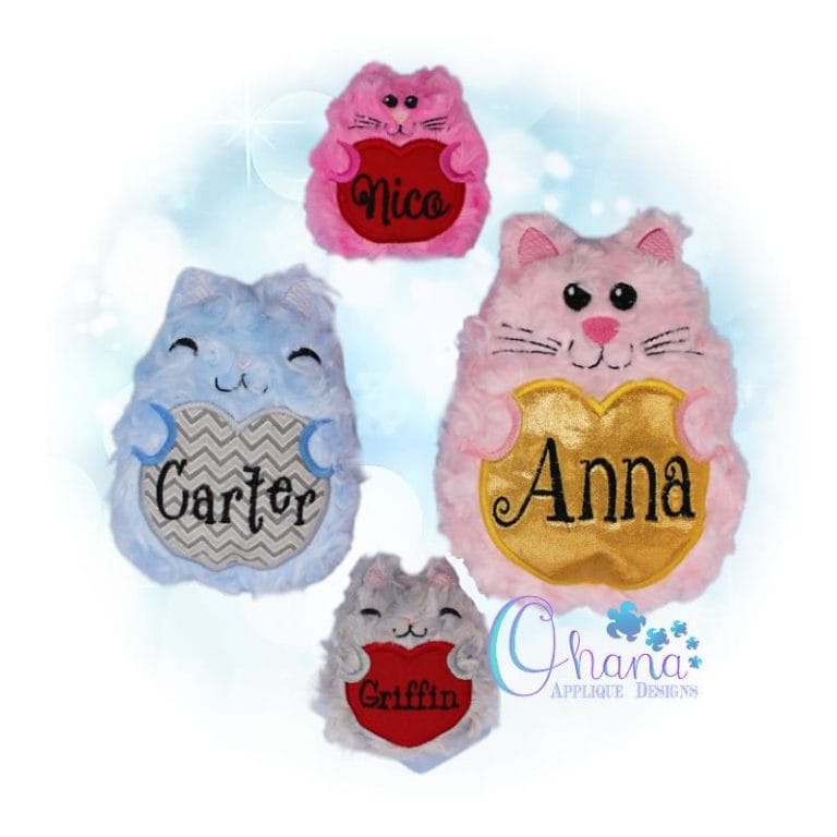 Heart Kitty Stuffie