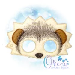 Hedgehog Pretend Mask Embroidery