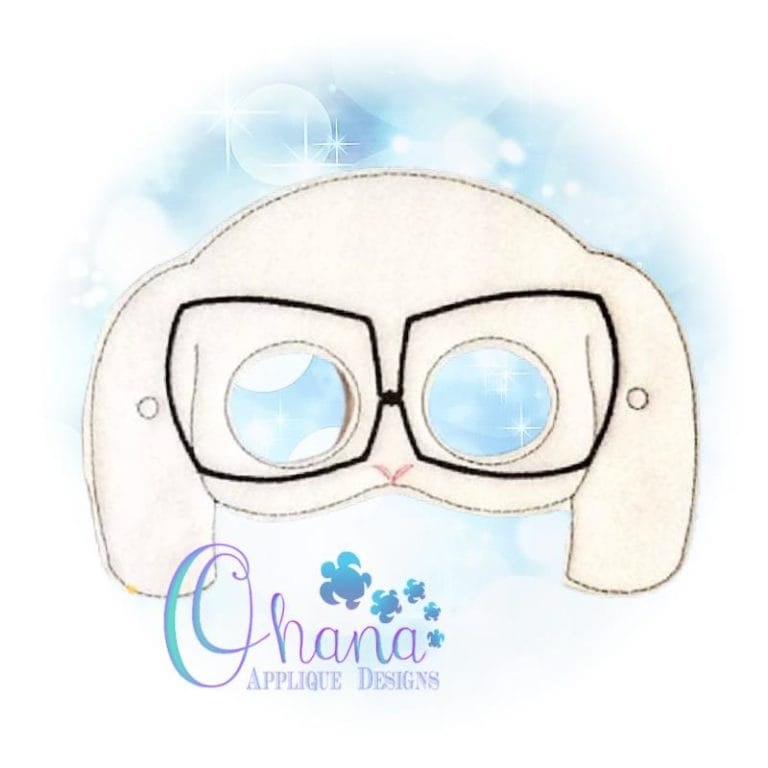 Hipster Bunny Pretend Mask