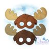 Moose Pretend Mask Embroidery