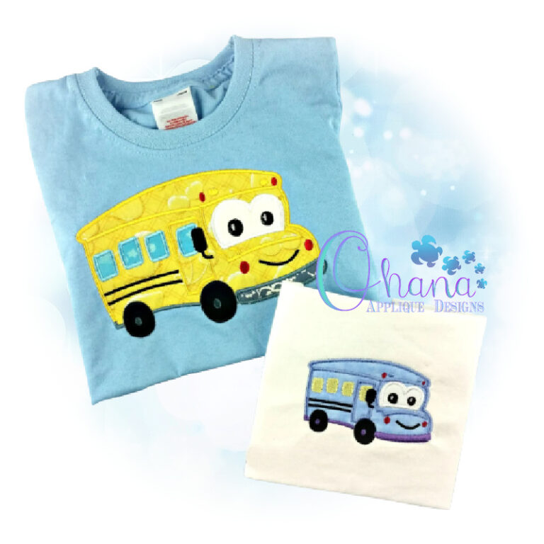 School Bus Applique