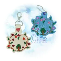 Earth Day Tree Key Chain