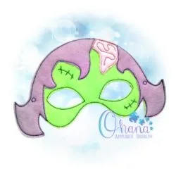 Zombie Pretend Mask Embroidery