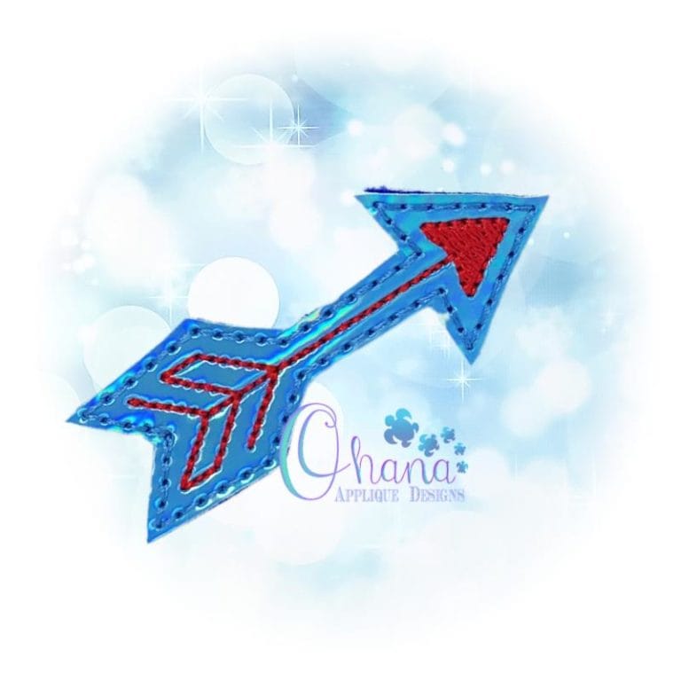 Arrow Feltie Embroidery Design