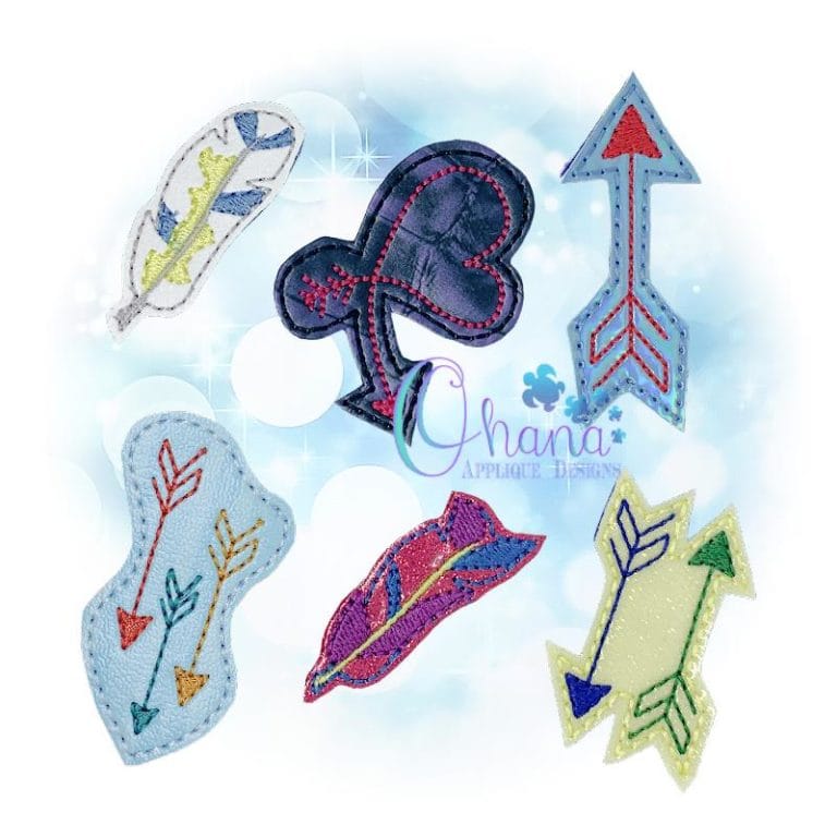 Boho Feather Arrow Feltie
