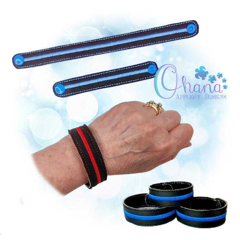 Back The Blue Wristlet
