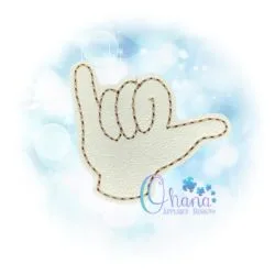 Shaka Hang Ten Feltie