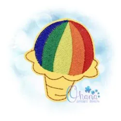 Rainbow Shaved Ice Feltie