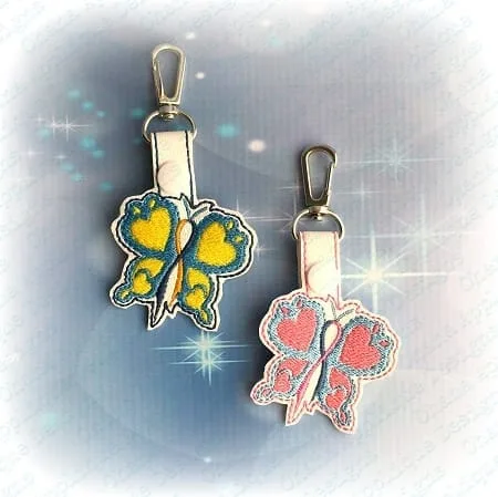 Awareness Butterfly Snap Tab