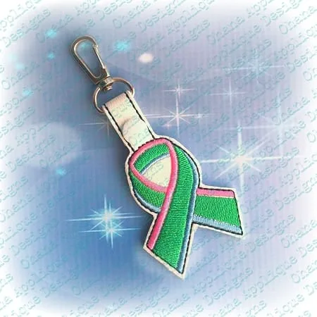 Anencephaly Awareness Ribbon Snap Tab