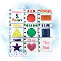 Shapes and Colors Quiet Book