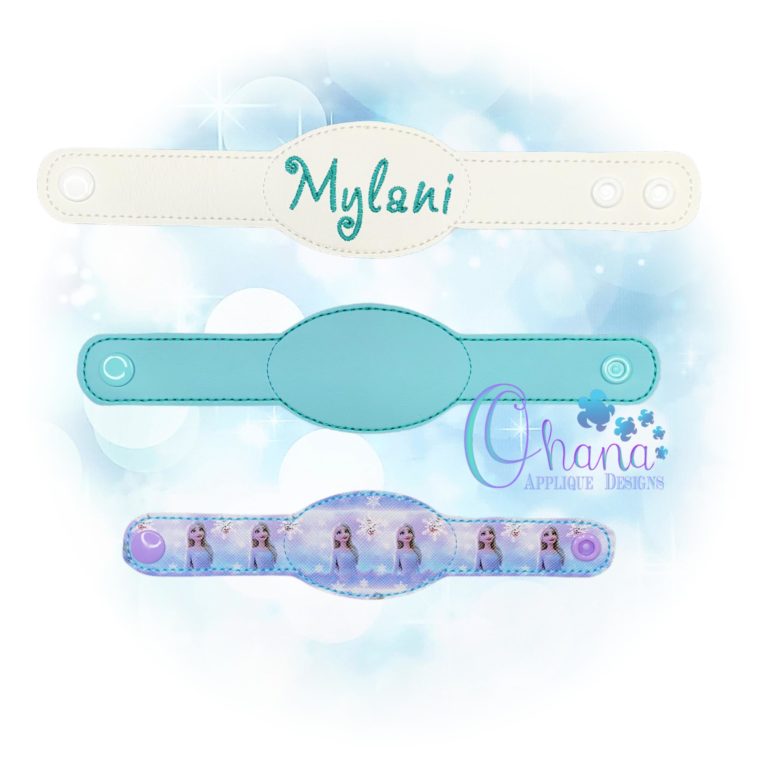 Blank Oval Wristlet