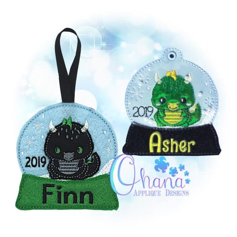 Dragon Snowglobe Ornament
