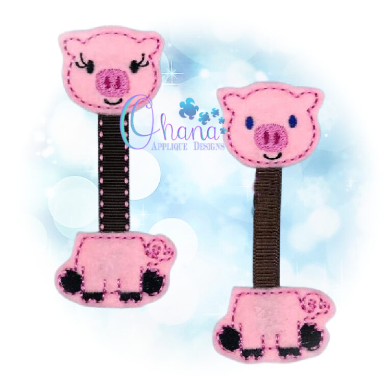Pig Ribbon Bookmark