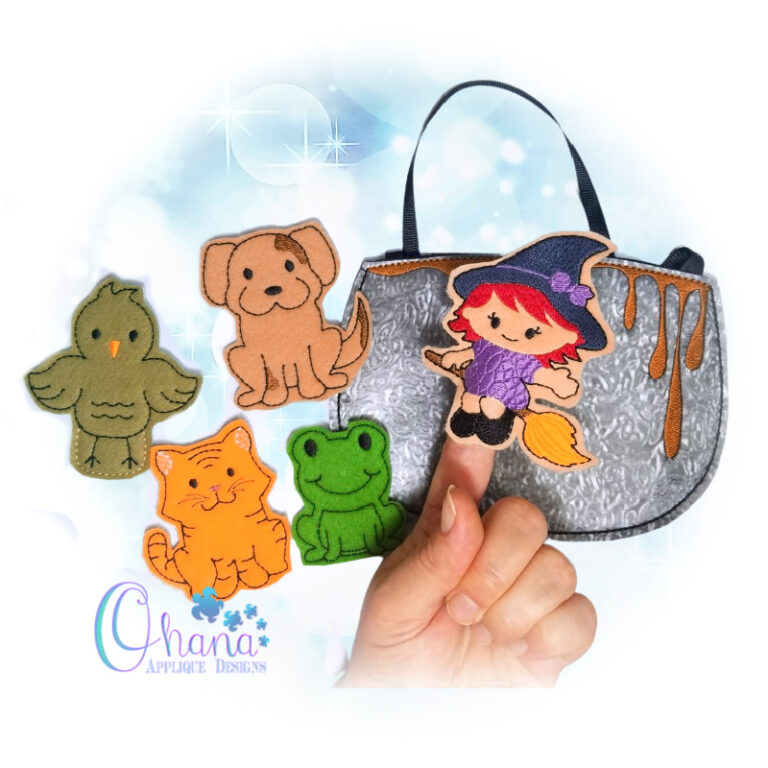 Witch and Friends Finger Puppets