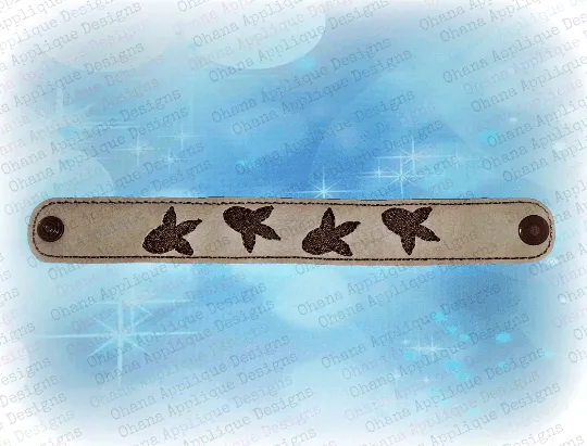 Dinosaur Tracks Bracelet / Wristlet