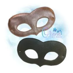 Black Pretend Mask Embroidery