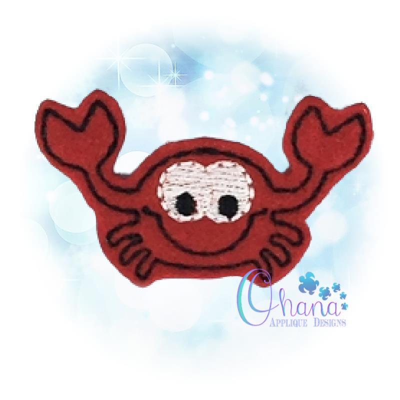 Crab Feltie Embroidery Design