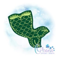 Mermaid Tail Feltie Embroidery
