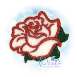 Blooming Rose Feltie Embroidery