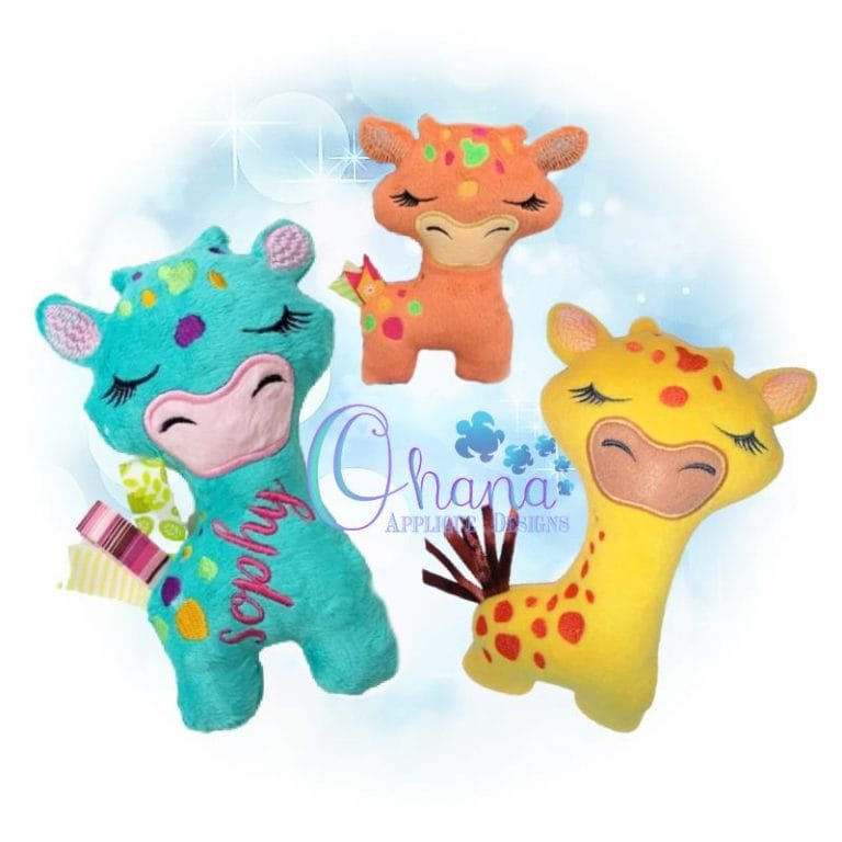 Rosie the Giraffe Stuffie Embroidery
