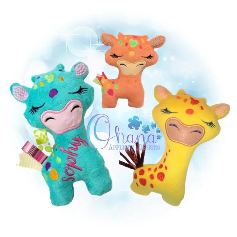 Rosie the Giraffe Stuffie Embroidery