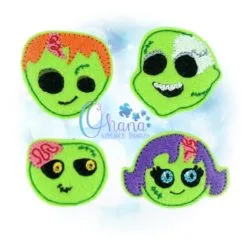 Zombie Feltie Set Embroidery