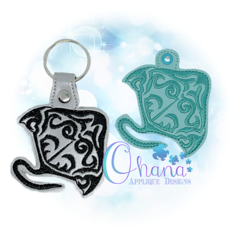 Tribal Stingray Key Chain