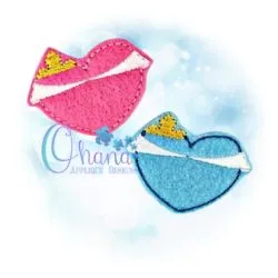 Aurora Heart Feltie Embroidery