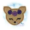 OAD Floral Deer Feltie 80072 Floral Fawn Feltie Embroidery