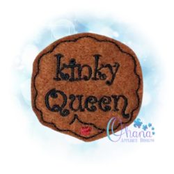 Kinky Queen Feltie Embroidery