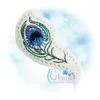 OAD Peacock Feather Feltie 80072 Peacock Feather Feltie Embroidery