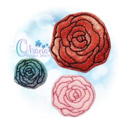 Rose Flower Feltie Embroidery