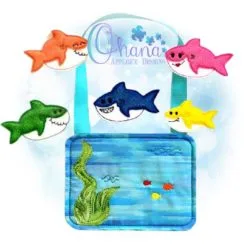 Shark Family Finger Puppets