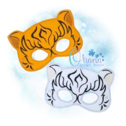 Tiger Pretend Mask Embroidery