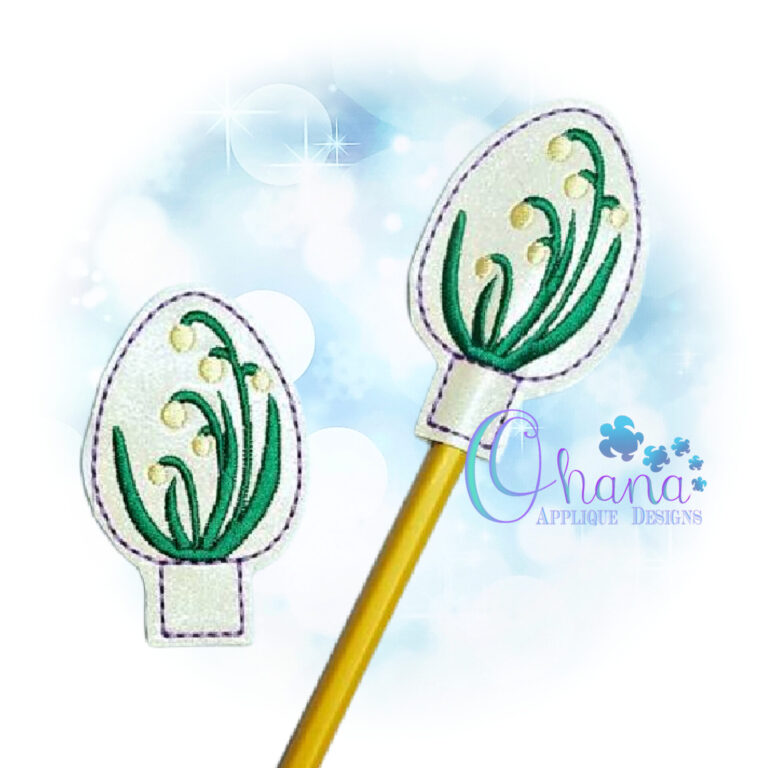 Spring Snowflake Pencil Topper