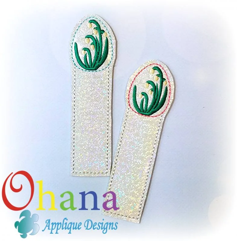 Spring Snowflake Flower Egg Bookmark
