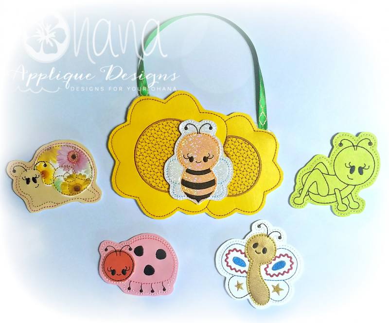 Spring Buggies Finger Puppets - Ohana Applique Designs