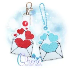 Heart Envelope Key Chain