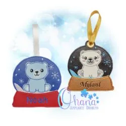Polar Bear Snowglobe Ornament