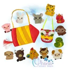 Chinese Zodiac Finger Puppet Set
