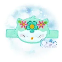 Floral Owl Mask Band