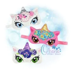 Floral Unicorn Sleeper Mask
