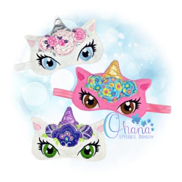 Floral Unicorn Sleeper Mask