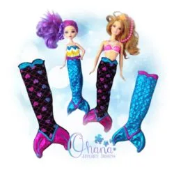 Doll Mermaid Tail Embroidery