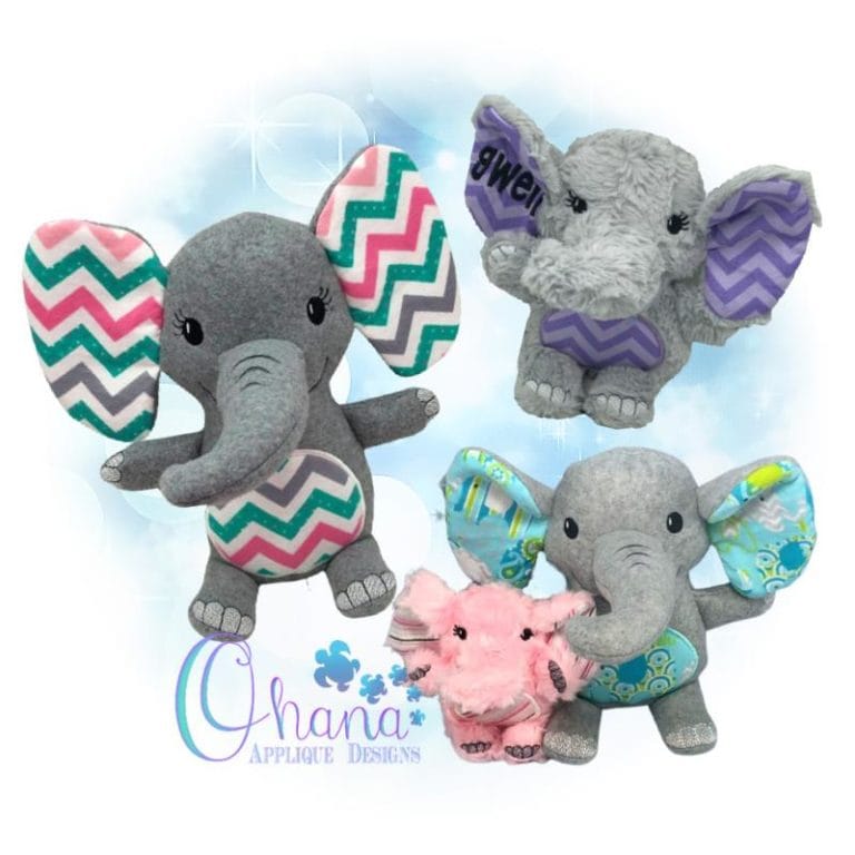 Elephant with Limbs Stuffie