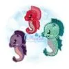 OAD Seahorse Feltie 800(1)72 Seahorse Feltie Embroidery Design